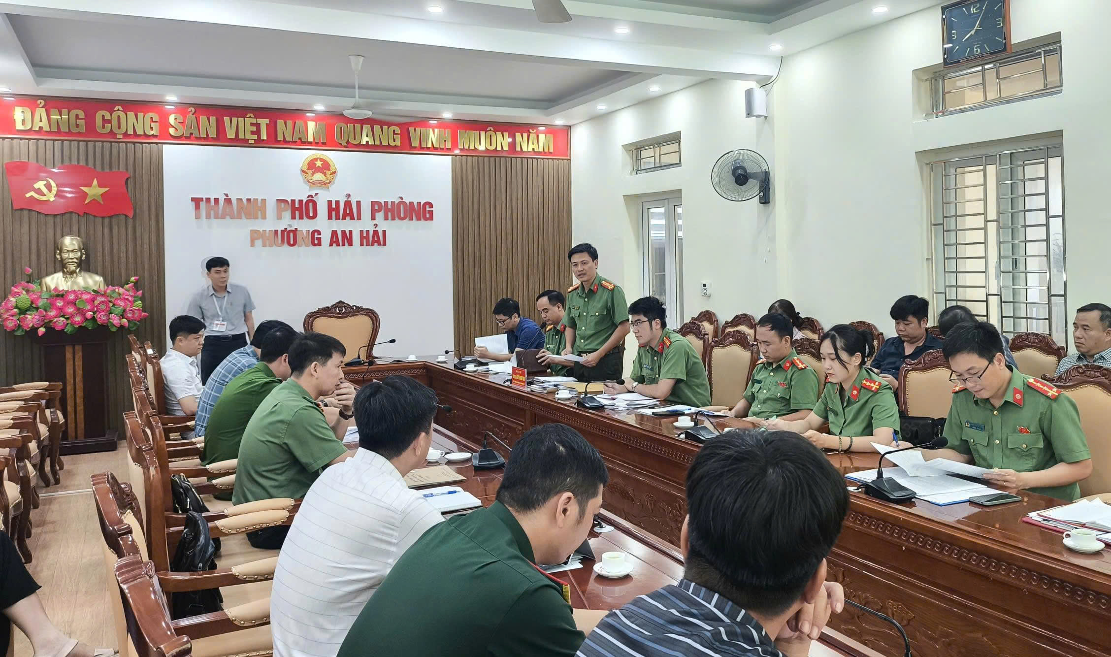 Ban Chỉ đạo phòng, chống khủng bố thành phố Hải Phòng kiểm tra công tác phòng, chống khủng bố tại UBND phường An Hải